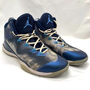 Nike Jordan Super Fly 3 Gray midnight blue sneakers 9.5